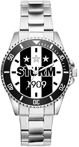 KIESENBERG Sturm Geschenk Artikel Idee Puntigamer Fan Uhr 20299