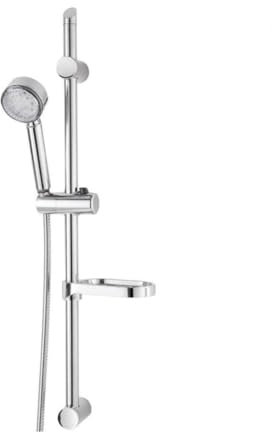 TrAdE Shop Traesio Barre de Douche avec pommeau de Douche monofonction à LED chromé économie 40%
