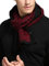 Prettystern Herren 100% Seide Schal Seidenschal Velour Fleece Effekt Warm Wie Wolle Rot Schwarz Meliert Zs11