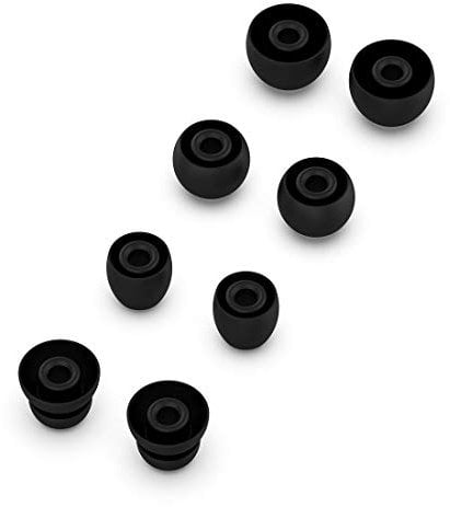 AWADUO For Powerbeats Pro Silicone Eartips, Silicone Protective Earphone Case Cover Shell For Powerbeats Pro/ Powerbeats3, Soft And Durable (Silicone Black)