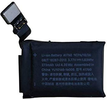 3.67v 1.83wh A1760 Batería de Reemplazo para iWatch Series 2 (38mm)