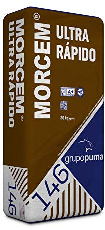 Morcem Ultra Rápido. Mezcla de cementos de fraguado rápido para anclajes y como regulador de fraguado en morteros (20 kg). Grupo Puma
