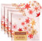 Maison d' Hermine Crystal Star Servietten, 100% Baumwolle, weich, für Familienessen, Hochzeiten, Cocktails, Urlaub, Thanksgiving/Weihnachten, 45 cm x 45 cm, 4 Stück