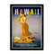 Nacnic Poster Mädchen Weinlesehawaiische. Blätter für Interieur mit klassischen und antiken Werbebildern zu dekorieren. Gemälde Retro-Dekor. A3
