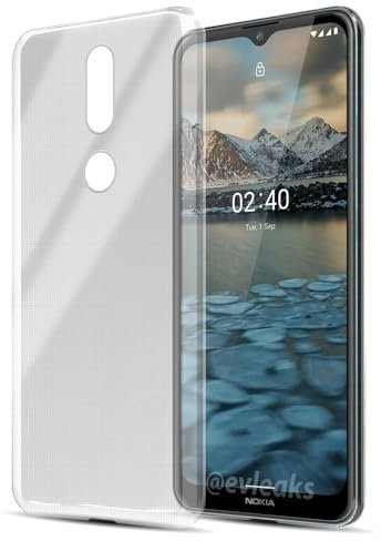 Cadorabo Hülle kompatibel mit Nokia 2.4 Hülle Silikon Handyhülle für 2.4 Case aus [Nie vergilben Technologie], Kratzfeste und stoßfeste Schutzhülle für Nokia 2.4 - VOLL TRANSPARENT