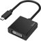 Hama Adaptador USB C - DVI para Monitor de Datos Digitales y vídeo (4K, Enchufe Estrecho, Materiales Flexibles, Thunderbolt-3/4) Negro