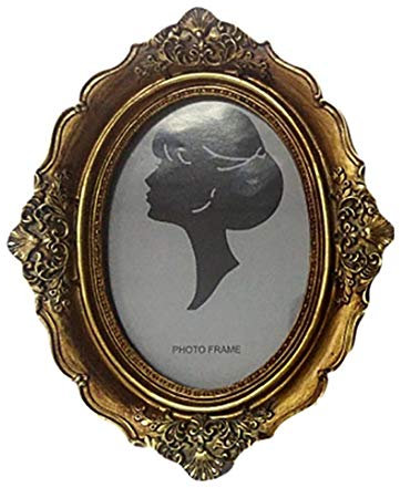 Nicetruc 1PC European Style Oval Vintage Bilderrahmen Luxus Antike Bilderrahmen Home Decoration