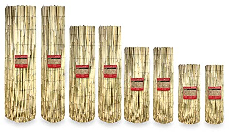 Cannelle Private Premium © en cannes naturelles de type bambou cannICCIO arelles cannes diamètre 1 à 1 cm. pour clôture d'ombre en 8 dimensions – 120 x 500 cm