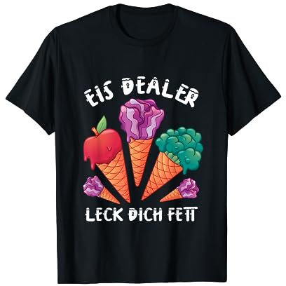 Eisverkäufer Kostüm Eis Dealer lustig Ironie Design T-Shirt
