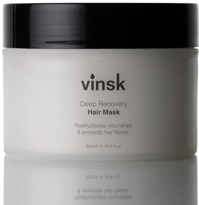 vinsk® UNISEX Protein + Argan Haarmaske Haarkur für trockenes & strapaziertes Haar [500ml] | Reichhaltige Hair Mask | Argan Oil spendet Feuchtigkeit & Glanz | Kur jetzt ansehen
