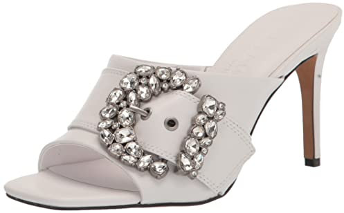 KARL LAGERFELD Quetin Damen-Sandalen mit Absatz, Helles Weiß, 38.5 EU