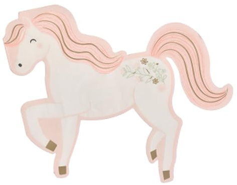 Ginger Ray Princess Unicorn Birthday Paper Party Napkins Pack of 16,Multi-coloured,15.5cm x 15cm
