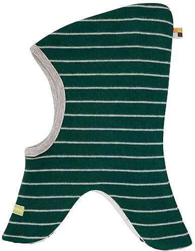 loud + proud Unisex Kinder Schlupfmütze Ringel, GOTS Zertifiziert Sturmhaube, Bottle, 42-44 EU