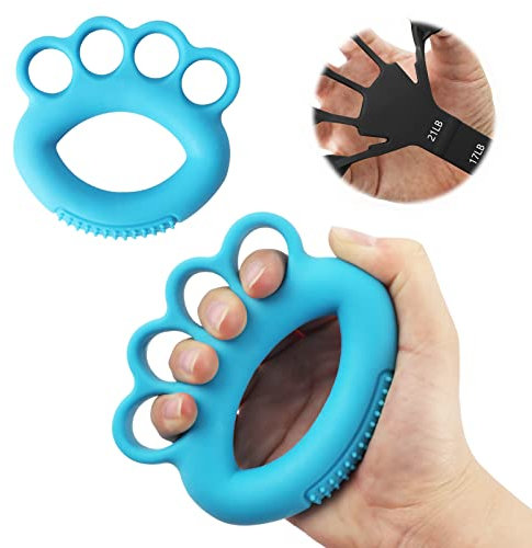 Unterarm Finger Handgrifftrainer, Handgriff-Stärker, Fingerstrecker, 2 Stück Fingerstärker, Soarfly Handgreifer, Fingertrainer, Handtrainer für Erwachsene, Handtrainer für Krafttraining