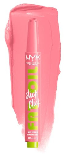 NYX Professional Makeup Pflegender Lippenstift für maximale Farbe, Pflege und Feuchtigkeit, Mit Avocado, Himbeeröl und Moltebeereöl, Vegane Formel, Fat Oil Slick Click, Clout