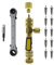 Akozon Extractor de Núcleo de Válvula de Aire Acondicionado, Kit de Herramientas para Mantenimiento Aire Acondicionado, Removedor de núcleo de válvula de CA para R410, R22, R12, R407, R404, R32 A/C