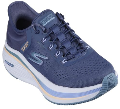 Skechers Go Run Elevate 2.0 Banyan - Tenis sin Cordones para Mujer, Azul Marino/Azul Verdoso, 36 EU
