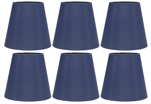 6 Petits Abat - Jour Bleu Foncé, Lustre Pince Abat - Jour Table Mini Abat - Jour