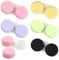 Cozlly Contact Lens Case, Contact Lens Case, Contact Lens Container, Glasses Case, Portable, Contact Lens Box for On the Go Hygiene, Travel Contact Lenses Set for Home and Travel, Purple, yellow,
