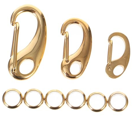 Sosoport Edelstahl Haustiermarken Clip 3 Stück Mit Karabinerhaken Schlüsselanhänger Für Hundehalsband Katzenhalsband Und Selbstgemacht Schmuck Rostfreier Edelstahl Langlebig Und