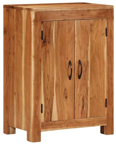 vidaXL Sideboard, Kommode mit Stauraum, Anrichte Schrank für Wohnzimmer, Highboard Beistellschrank Mehrzweckschrank, Massivholz Akazie
