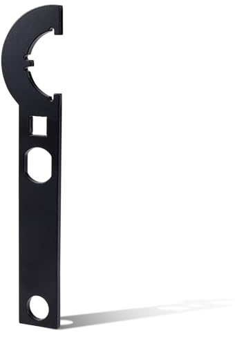 PEUTIER Multifunctional Buffer Tube Nut Tool, Carbon Steel Armorer Wrench, C Hook and Slotted Spanner for Installing and Dismantling Lock Castle Nuts