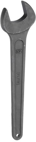 sourcing map Single Open Ended Spanner Wrench, 32mm (1 1/4-inch), Thicken Carbon Steel Open End Wrench Tool for Automotive Repair and Furniture Assembly, Grey