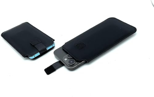 Smartphone Tasche Etui Pouch Handy Schutzhülle Sleeve Slim Case Gürteltasche schwarz für Samsung Galaxy S25 Edge, Samsung Galaxy S24 Plu / S25 Plus