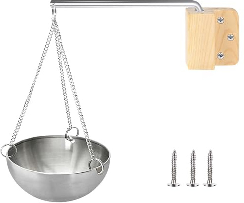 Aroma Schüssel für Sauna – 12 cm Edelstahl Verdampferschale, Hängende Sauna Kräuterschale für ätherische Öle, Duft Diffusor & Sauna Zubehör Verdampferschale für Spa und Wellness
