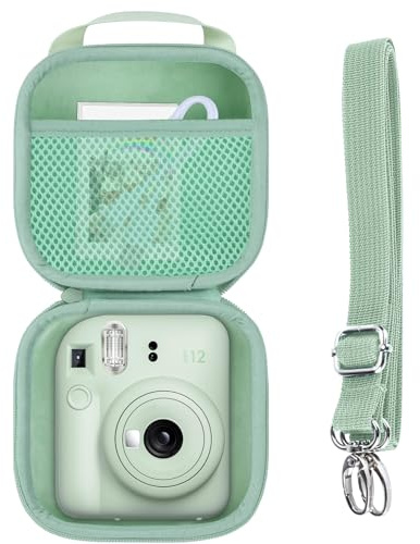 RIYADAone Hard Case Compatible with Fujifilm INSTAX Mini 12/11 /13 Camera | Drop-proof & Shockproof, Portable Case, with Mesh Bag Storage, for Travel, Fujifilm Instant Cameras Hard Protective Case