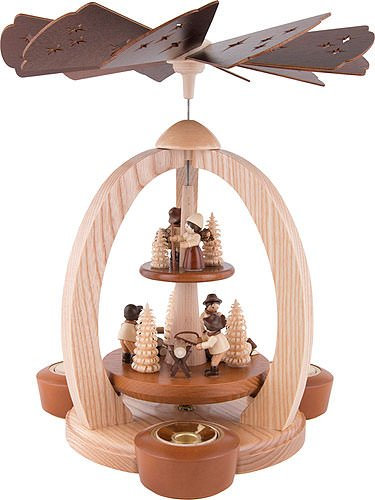 Räuchermännchen Nikolaus Hermelinkunstfell - 50 cm