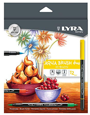 LYRA 6521120 Aqua Brush Duo Set mit 12 Farben