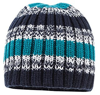 maximo Jungen gestreift Mütze, Mehrfarbig (Navy/Evergreen 4836), 51/53