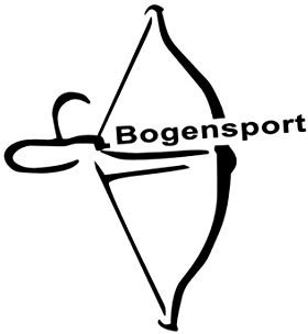 Bogensport Aufkleber in 10cm (117/2) (Silbergrau Glanz)