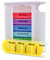 TIGA-MED Bunte Tablettenbox für 7 Tage - Pillendose - Medikamentendosierer - Medi Box - Medikamentenspender - Wochendispenser