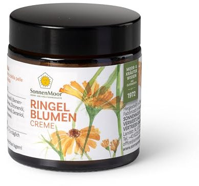 Ringelblumensalbe 90 g - Naturkosmetik Salbe zur Pflege von trockener, rauer und rissiger Haut - im Glas