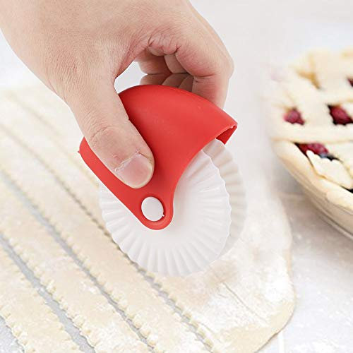 Topincn Rotella Per Tagliare Pasta Manuale Tagliapasta Cutting Wheel Plastica Che Cuociono L'Attrezzo Ravioli Rotella Tagliapasta