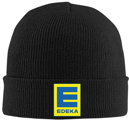 Kakiinr Edeka-Zentrale Gestrickte Beanie-Mütze für Damen und Herren
