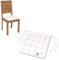 HAVE A SEAT Luxury - Sitzkissen 40x40 cm (4 St.) - bequemes Stuhlkissen, orthopädisch, waschbar bis 95°C, Trockner geeignet, farbecht - Made in Germany - (40x40 cm - 4er Set, Weiß)