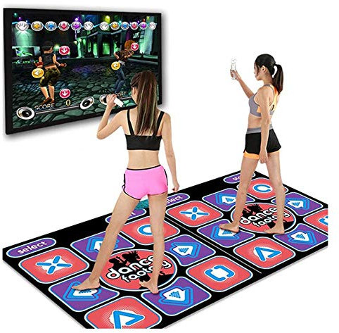 Newest Dance Mat for Kids Adults,Non-Slip Wireless Dancer Step Pads With 68 Games and AUX Music,High Sensitivity,Multi-Function Games&Levels,Sense Game for PC TV For 2 Person (Battery Not Include)