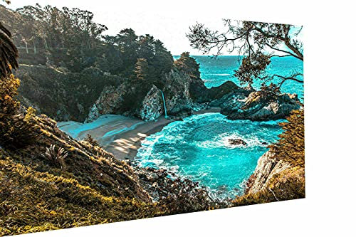 Magic Canvas Art - Bilder Urlaub Travel Reise Thailand Leinwandbild 1- teilig Hochwertiger Kunstdruck modern Wandbilder Wanddekoration Design Wand Bild, Größe: 90x 60 cm