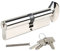 DIDA® 100mm Thumb Turn Euro Cylinder Lock 45T/55 UPVC Barrel Lock with 3 Keys Anti-Pick Anti-Bump Anti-Drill Door Barrel Lock with Key Euro Single Cylinder Lock Barrels High Security BS EN 1303:2005