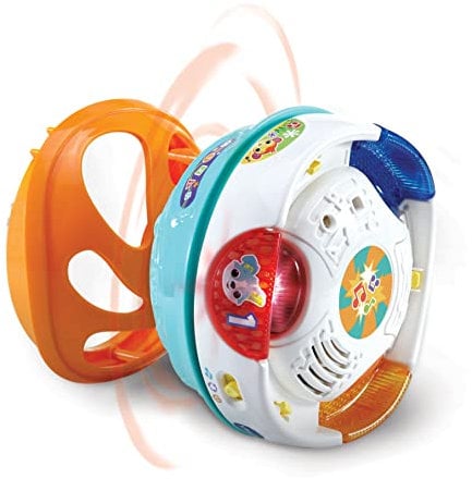 VTech 80-509022, verwandelbar, ESP 3 in 1 Kugel, interaktiver Ball für Babys + 9 Monate, verwandelt in Diabolo und Trommel, spanische Version, bunt, único