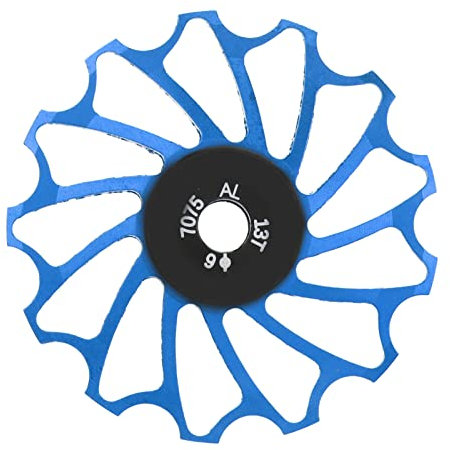 Fahrrad Schaltwerk Riemenscheibe, 13T Aluminiumlegierung Keramiklager Schaltrollen Bike Führungsrolle Hinteren Schalträdchen für 8 9 10 11 Fach Schaltwerke, Blau