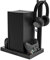 Base de Refrigeración para Xbox Series X, Soporte de Refrigeración de Consola con 4 Ventiladores de Refrigeración, Estación de Carga Doble Vertical con Soporte para Auriculares, con 2 Baterías
