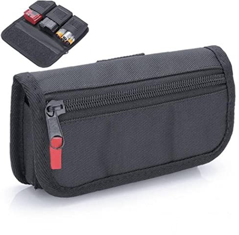 Camera Battery Case with Card Holder Pouch for Lp-e6/ En-el15/ -fw50/ -f550/ Aa Battery and/Memory Card