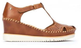 Pikolinos Keilsandalen in Leder AGUADULCE für Frauen Farbe Brandy