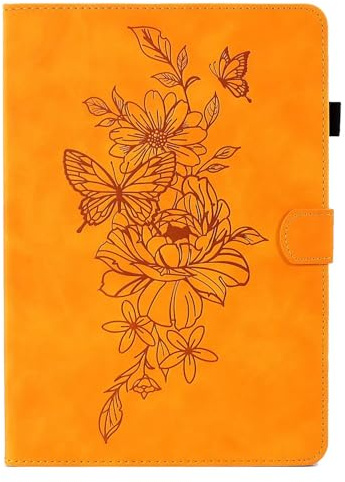 MOKASE Case for 6 inch All-New Amazon Kindle 11th Generation 2024 2022 | Suede Leather Stand Cover with Hand Strap & Auto Wake/Sleep for 6 Kindle 11th Generation 2022 2024, Yellow