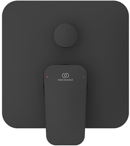 Ideal Standard - Ceraplan, Miscelatore monocomando ad incasso completo per doccia, Due vie, Nero seta