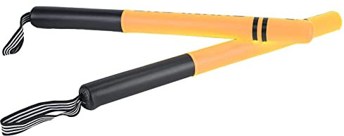 RvSky 2PCS Boxing Stick Target, Trainingssticks, TVa gefüllter Schwamm, aus Dickem PU Leder, Weich Und Hochelastisch, Geeignet für Boxfreies Kampftraining(Turbo-Gold)